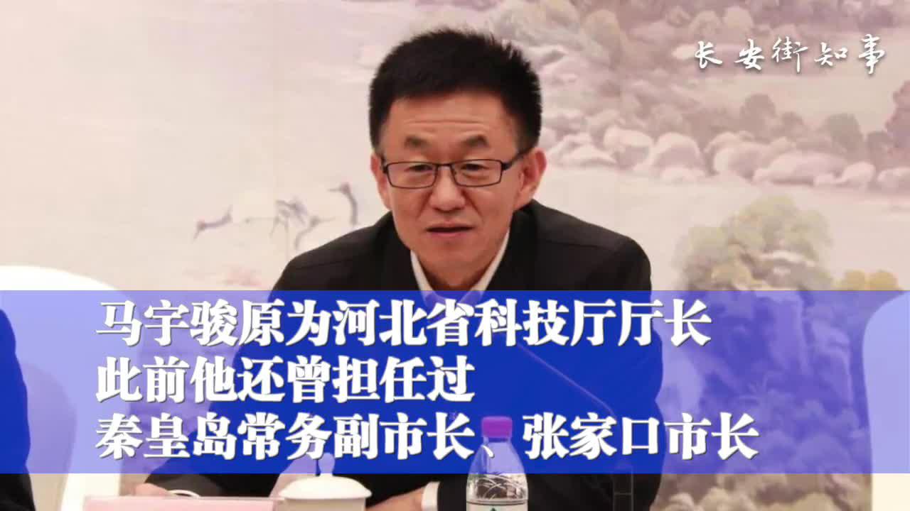 石家庄代市长马宇骏火线上任