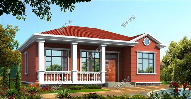 农村四间一层平房设计图,简单又温馨,农村人的理想居住户型