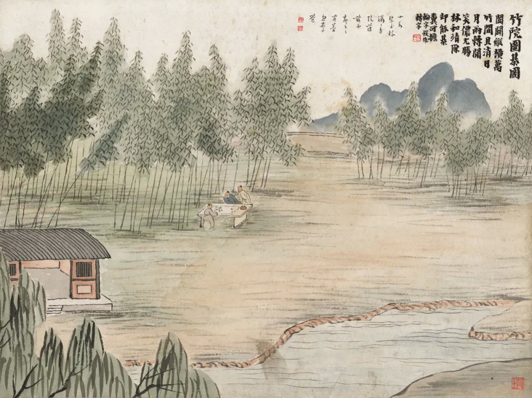 竹炉山房图 明代-沈贞 辽宁省博物馆藏