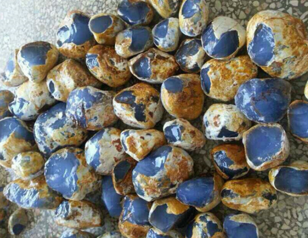 男子野外带回一堆"蓝石头",专家鉴定后,男子惊喜不已