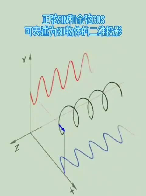 正弦sin和余弦cos可表述为3D物体的二维投影_新浪新闻