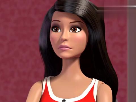 芭比之梦想豪宅:莱恩一个大男生,比女孩子的胆子还小!