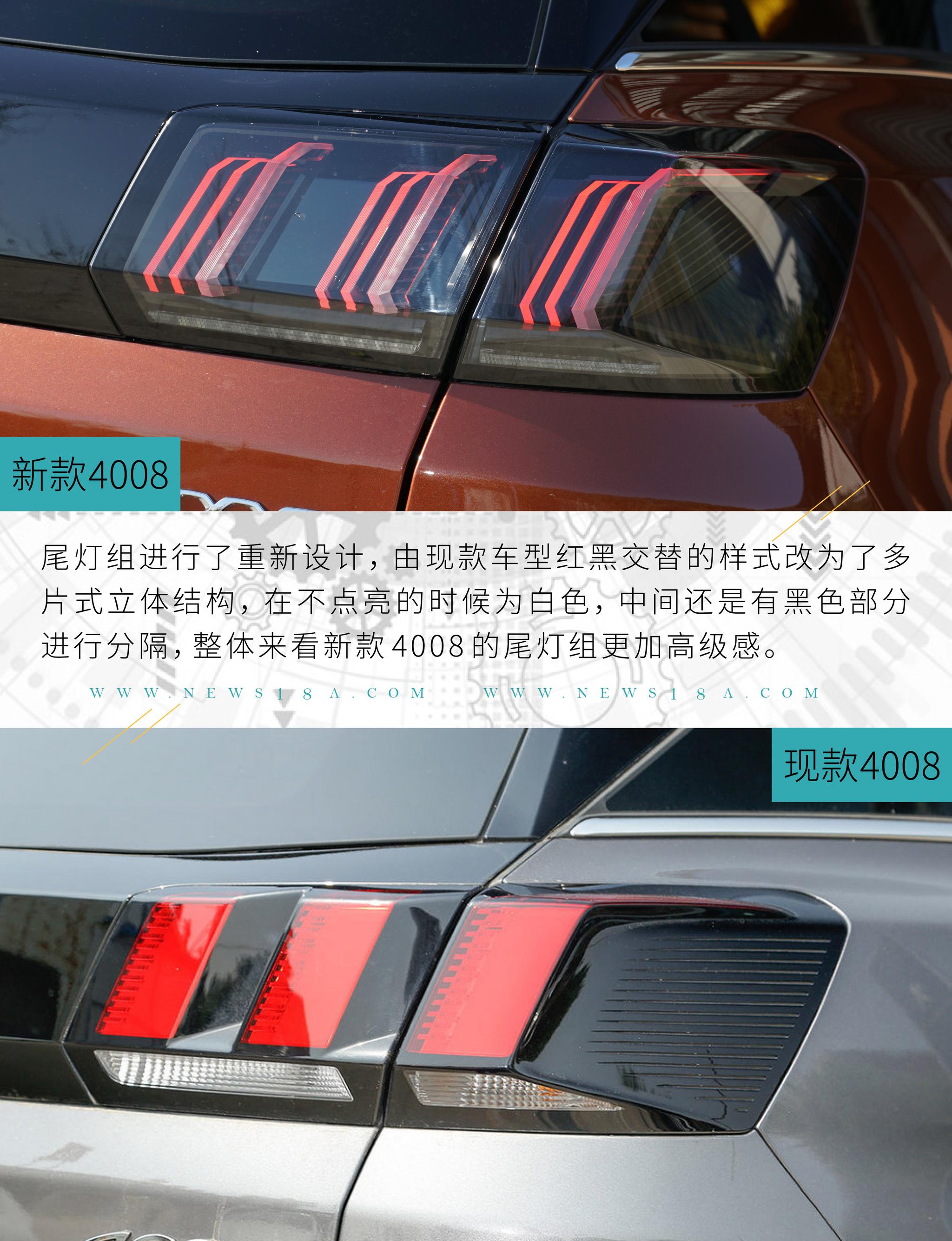 一次成功的改头换面 新老款东风标致4008对比