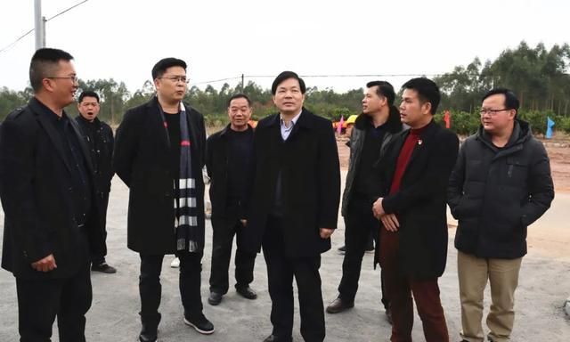 陈锦秀到江口镇岭南风光田园综合体项目建设基地调研