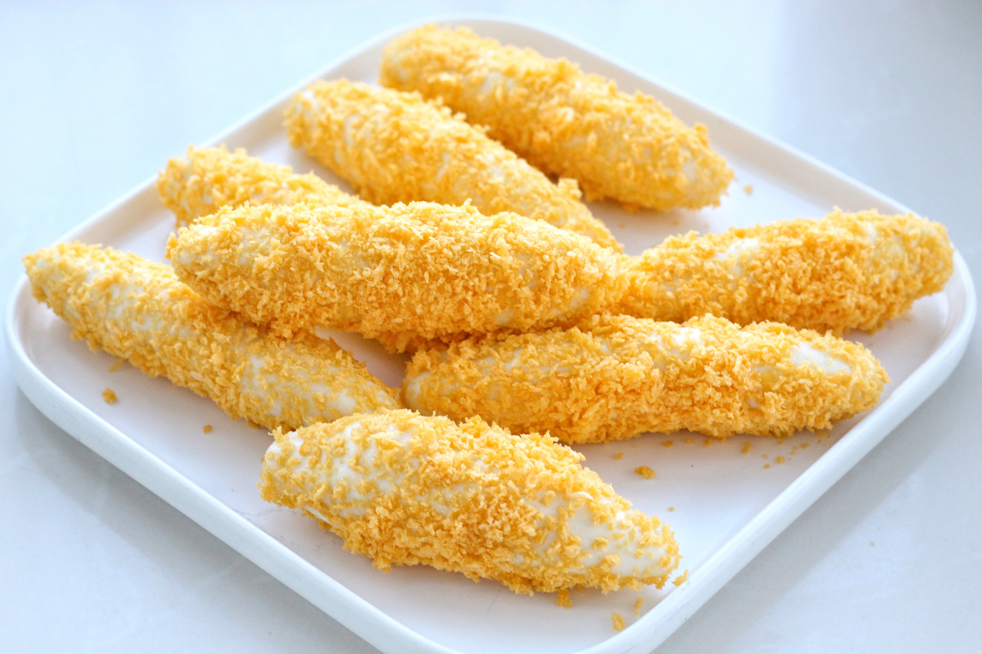 山药新吃法外酥里糯奶香十足趁热咬开还拉丝大人孩子都喜欢