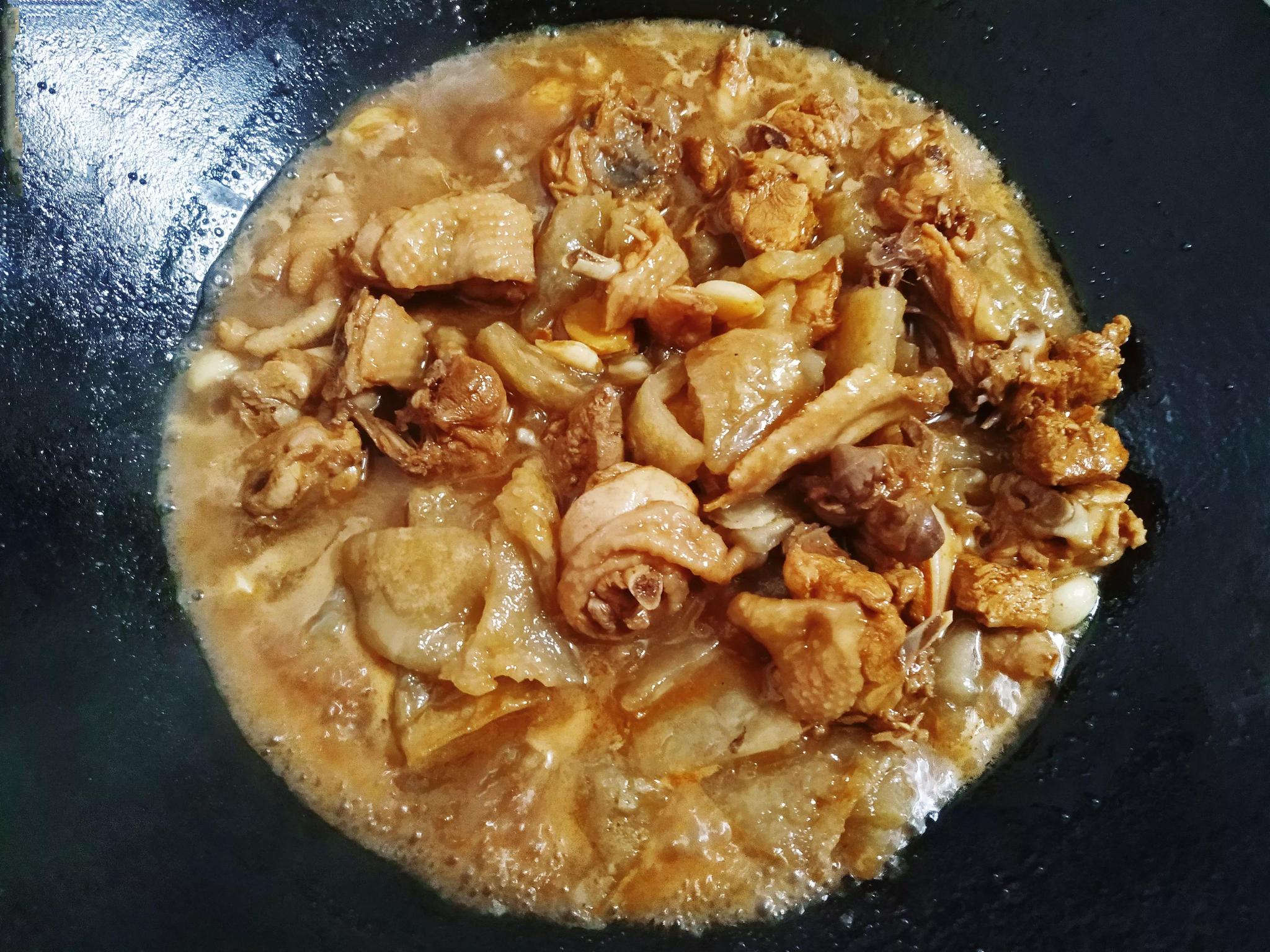 未来儿媳妇来蹭饭,做了山粉圆子烧鸡招待,她端着碗就往家跑|山粉圆