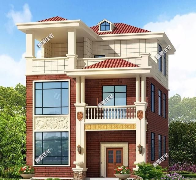 小面宽设计的两栋简欧别墅不仅外观形象好布局也很妙