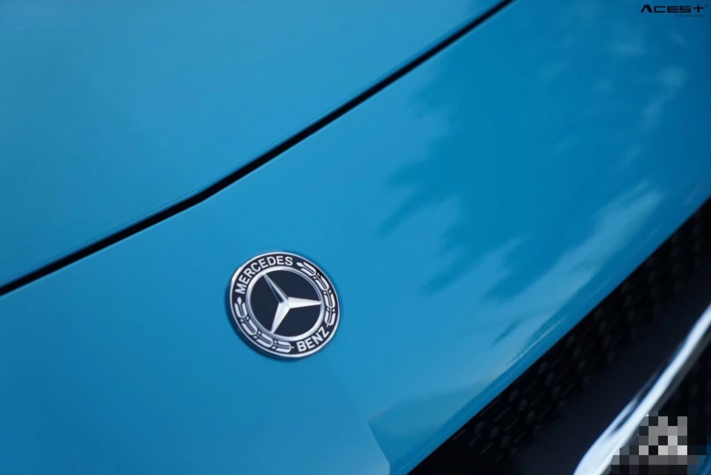 奔驰a200改色迈阿密蓝浪起来才最帅