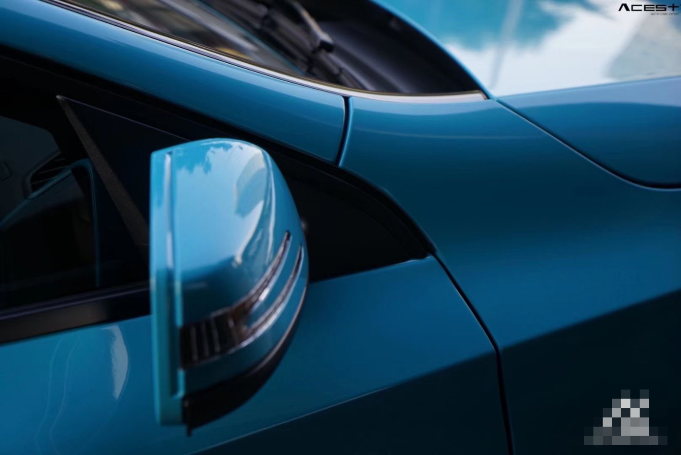 奔驰a200改色迈阿密蓝浪起来才最帅