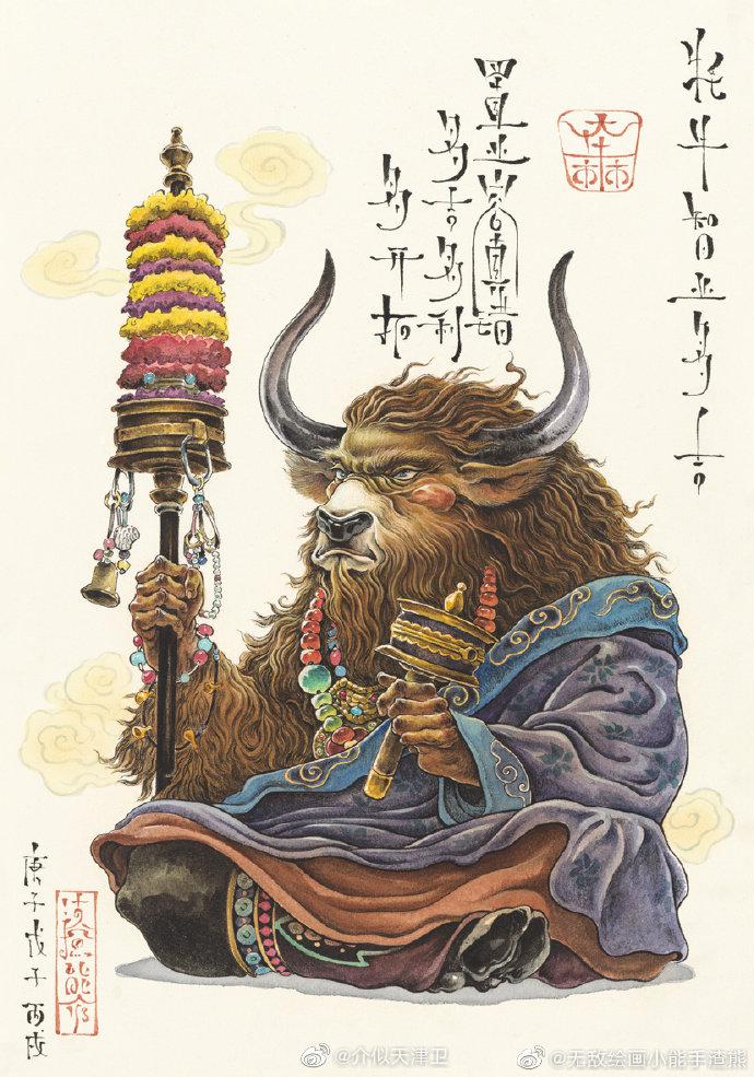 天津小伙耗时40天创作九牛图