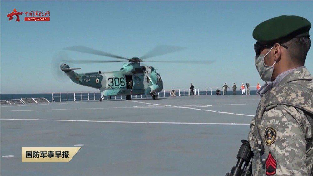 伊朗最大的直升机航母首次亮相