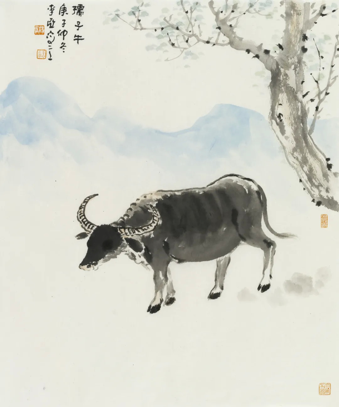牛你最最可爱李亚辛丑画生肖丨私享艺术
