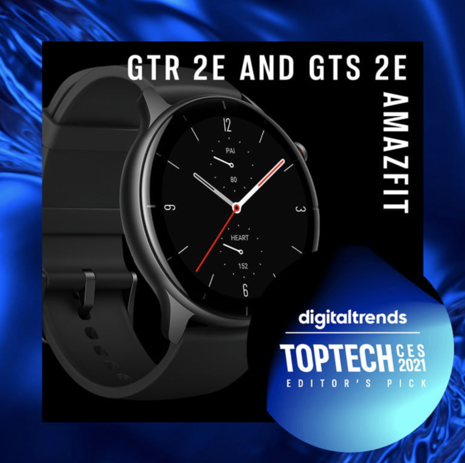 华米Amazfit GTR 2e获评CES最佳智能手表