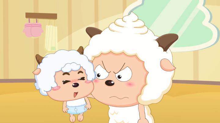 喜羊羊与灰太狼:这个羊宝宝好可爱,就是爱捣蛋,懒羊羊很无奈