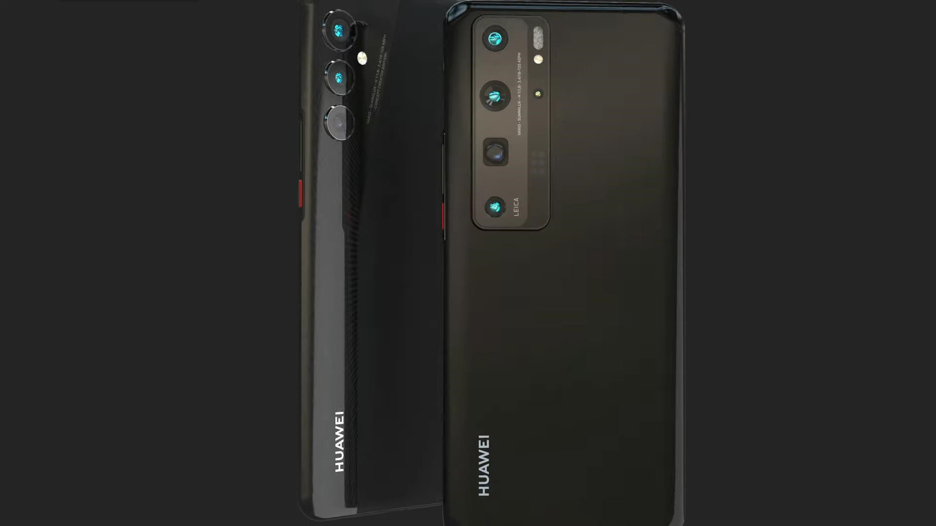 华为p50pro概念图徕卡五摄屏幕单打孔麒麟9000鸿蒙万年不卡