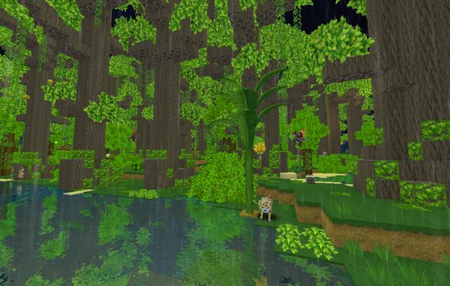 迷你世界:全新雨林冒险模式,驯服猴子收集香蕉,玩家秒变美猴王