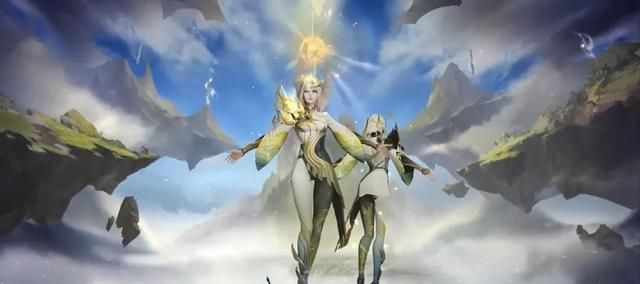 王者荣耀镜fmvp炽阳神光模型特效展示,加入ts彩蛋,化身太阳神女|皮肤