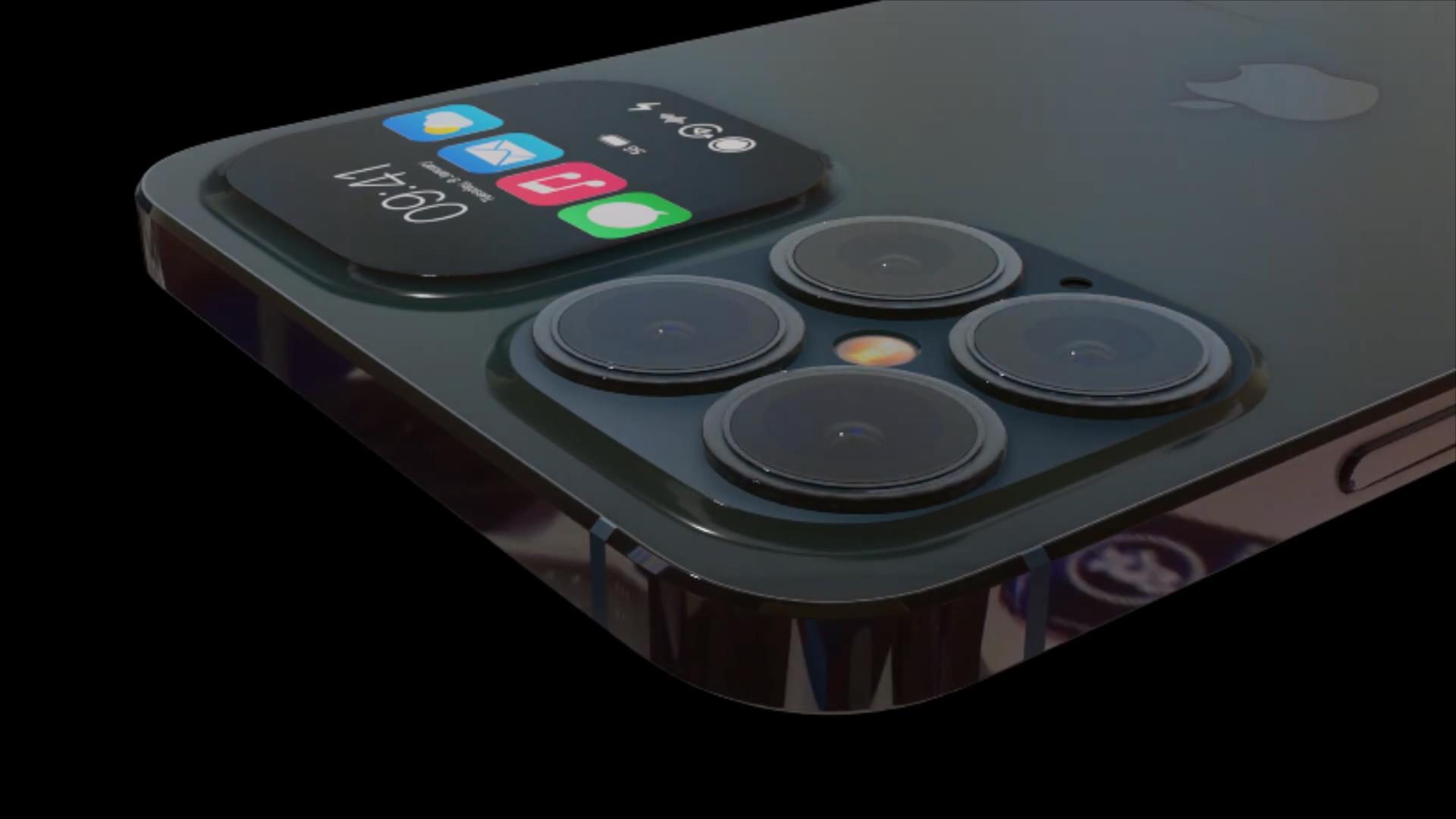 iphone折叠概念机内外双屏浴霸四摄隔着屏幕你都会说真香