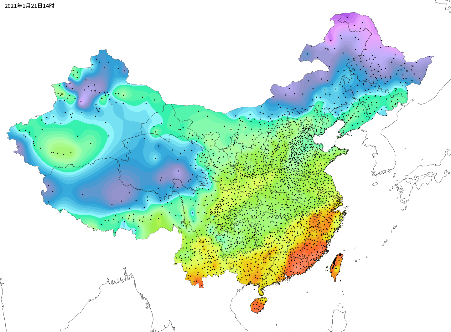 在這當中,不少地方一天內的氣溫上升幅度超過20度,比如從黑龍江省氣象