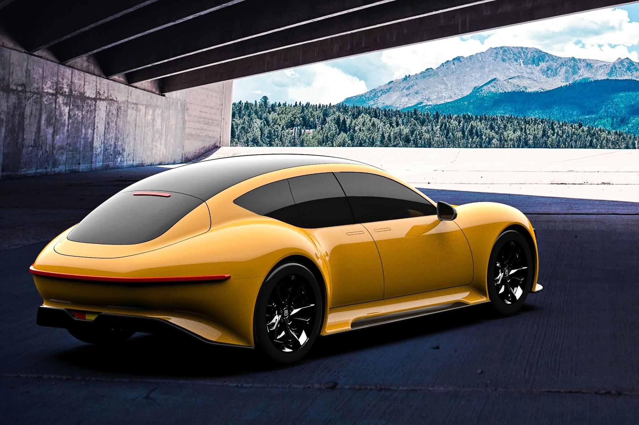 松散机车又一新车曝光:性感复古纯电宽体gt,致敬法拉利p系列-新浪汽车