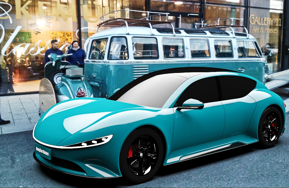 松散机车又一新车曝光:性感复古纯电宽体gt,致敬法拉利p系列-新浪汽车