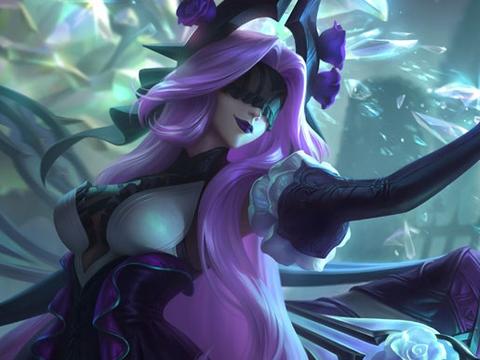 lol"玫瑰皮肤"获好评!辛德拉戴上眼罩后,直接化身美杜莎