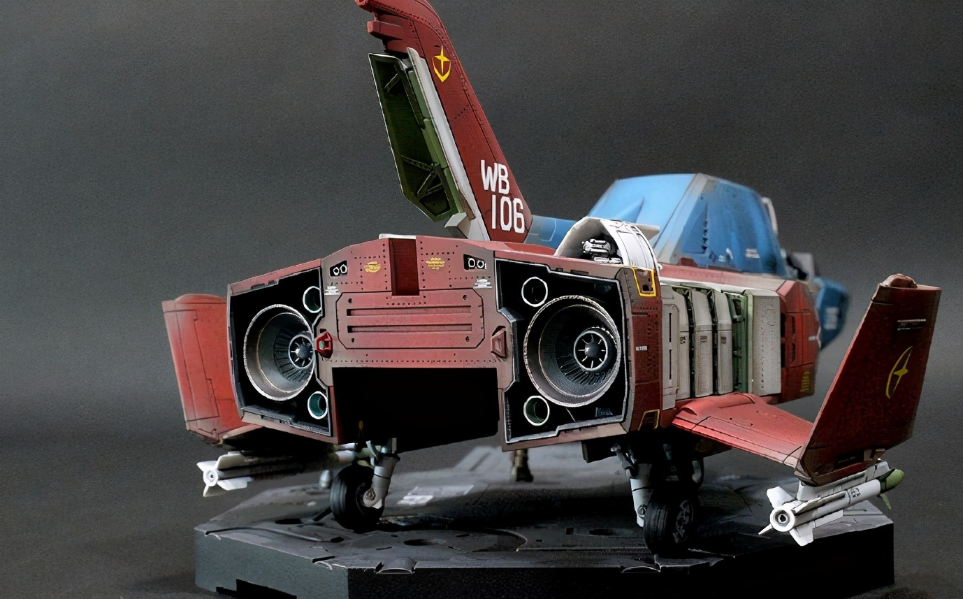 旧化涂装阿姆罗核心战机模型