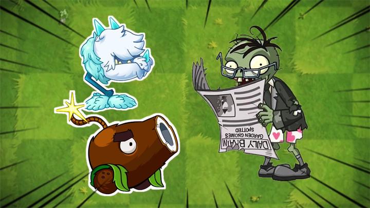 植物大战僵尸2:读报僵尸敢无视我,看我一炮秒杀你