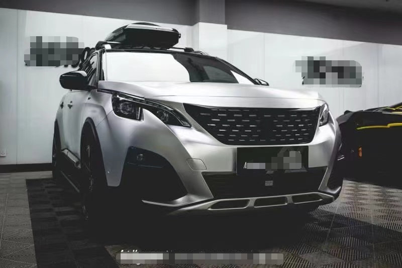 标致4008改色电光银,电光黑双拼 浪漫至极