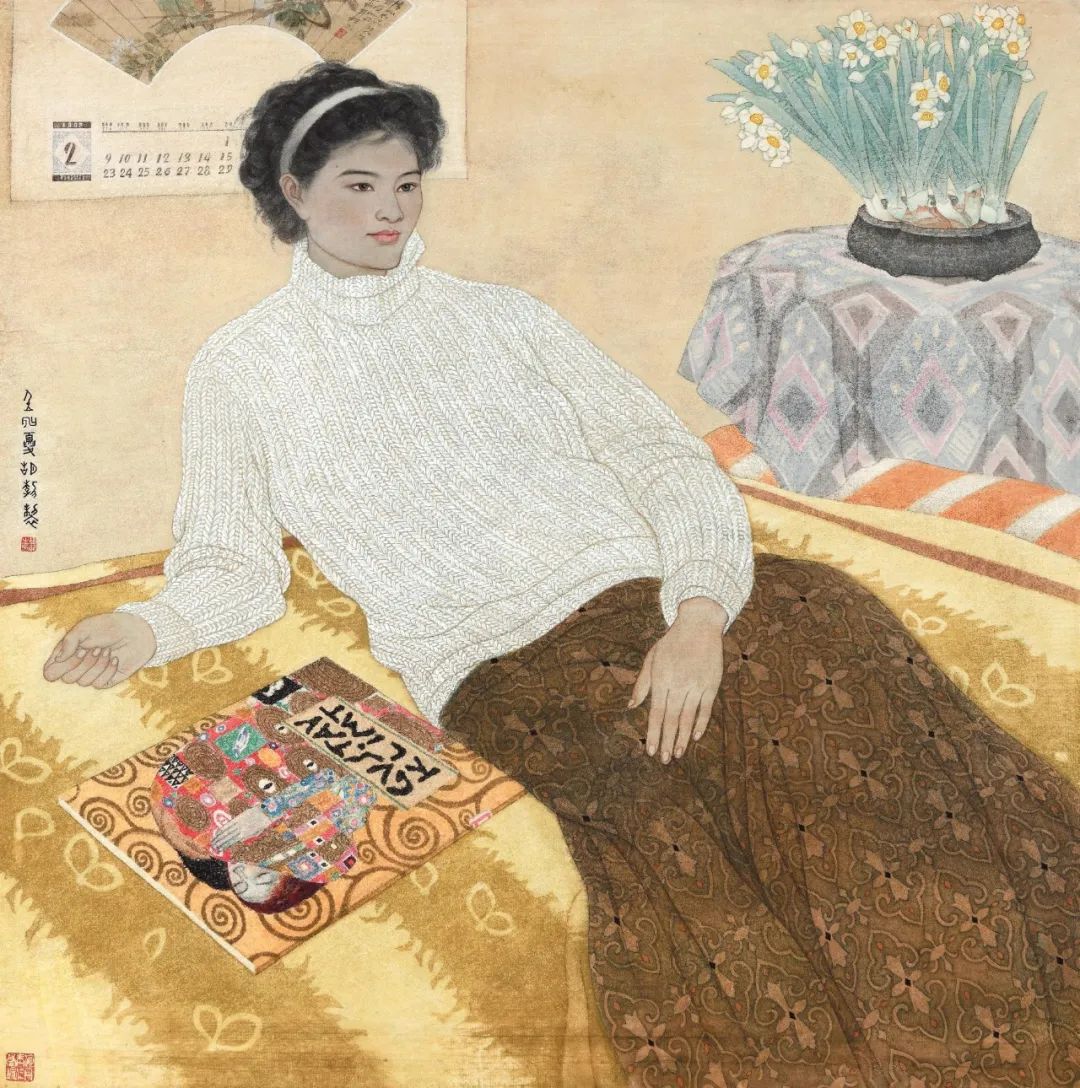 看最好的展览品最美的接近首届中国工笔人物画学术邀请展在淮安市美术