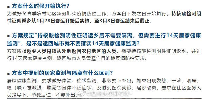 六盘水身边事 年后返城是否需要居家监测14天?最新回应