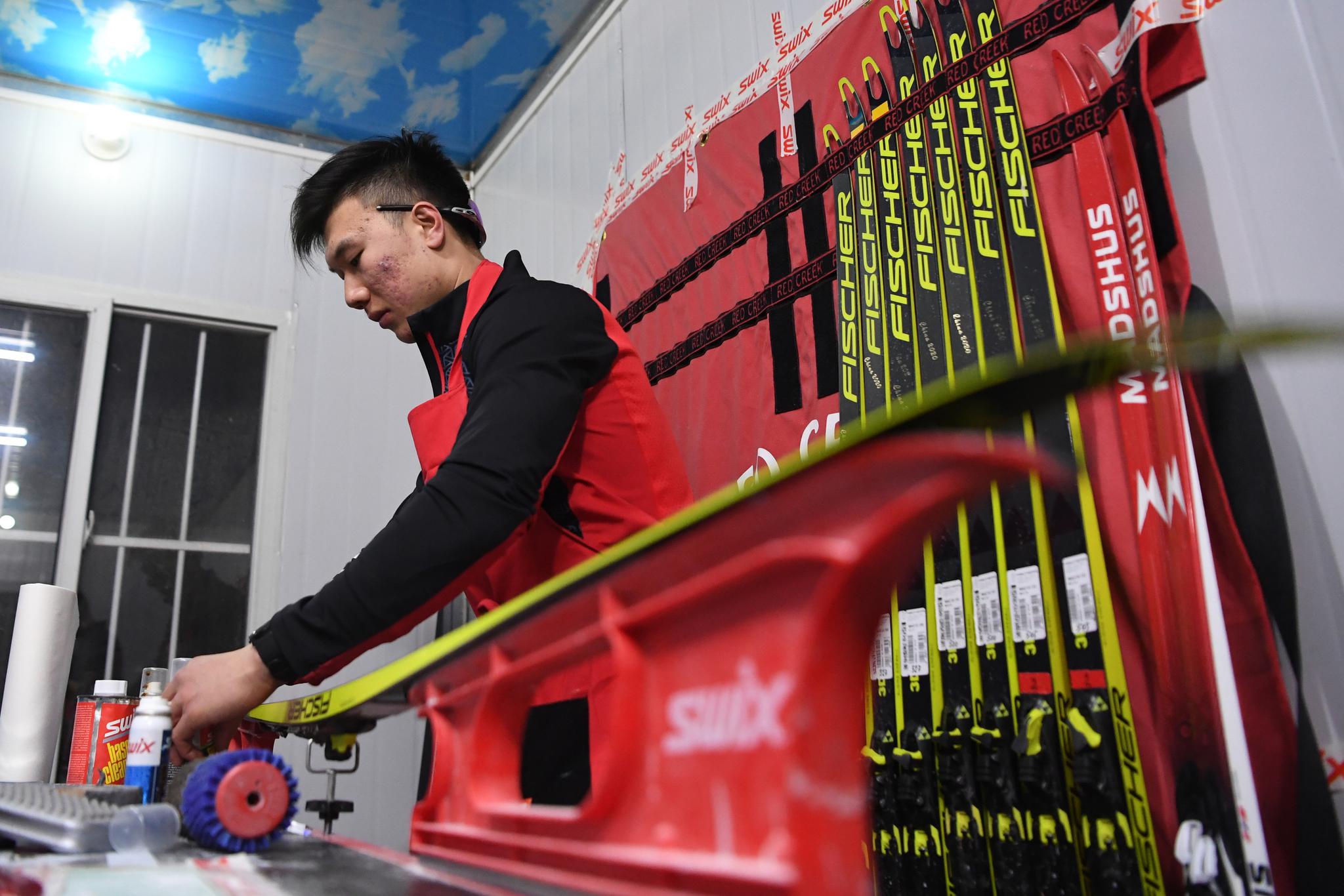 "越野滑雪国家集训队领队张蓓说.