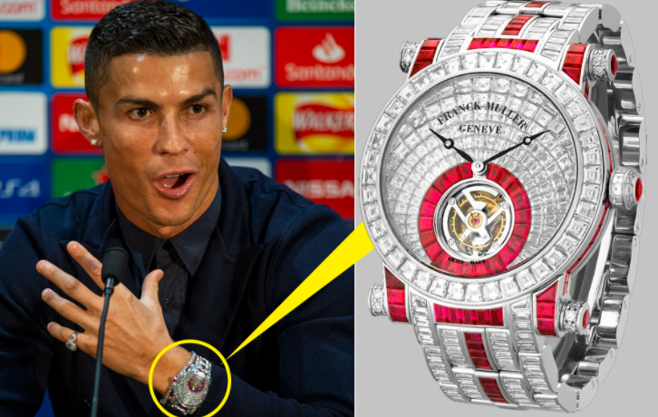 太高调!c罗无形炫富,壕表快赶上乔治娜半张脸,最贵一款8位数