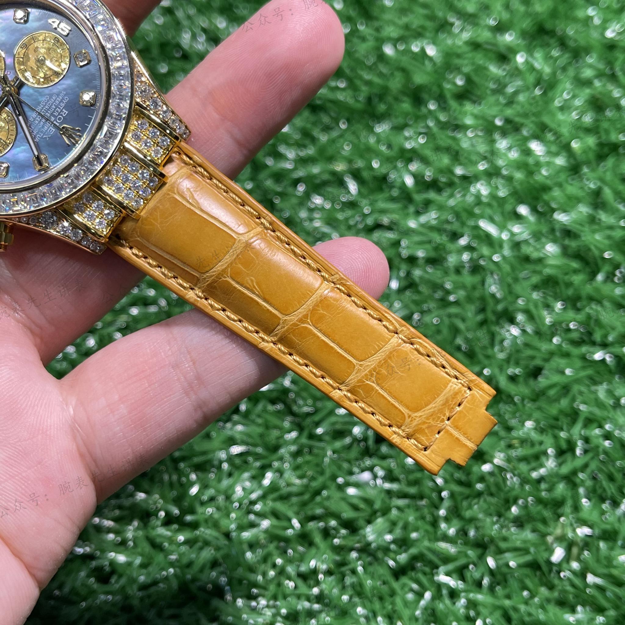 劳力士改装篇:后镶钻劳力士迪通拿改装大溪地贝母盘案例 - 116610后