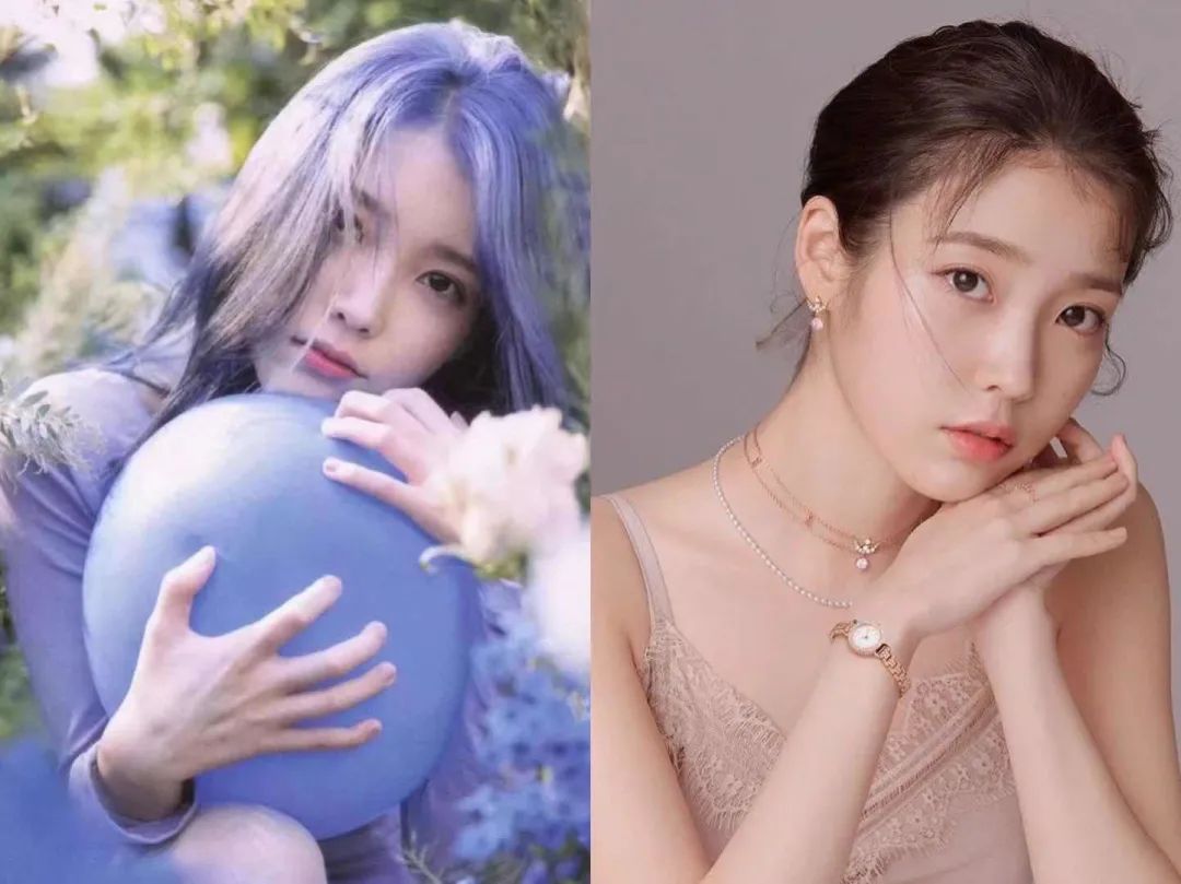 不过iu虽然骨相不占优势,但是却很懂用皮相来增色.