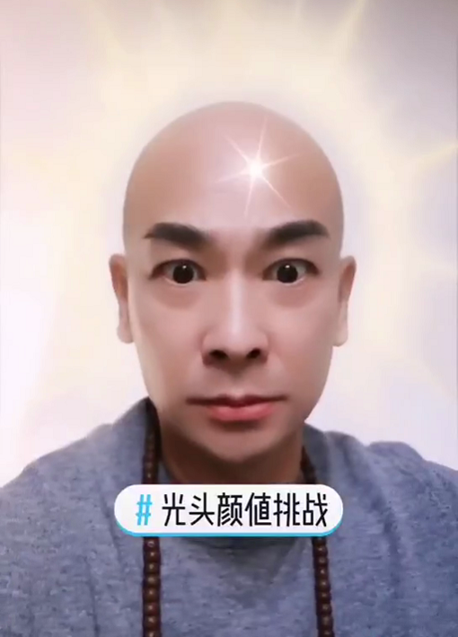 赵文卓晒光头造型欲重现法海此前自曝拍戏念数字当台词