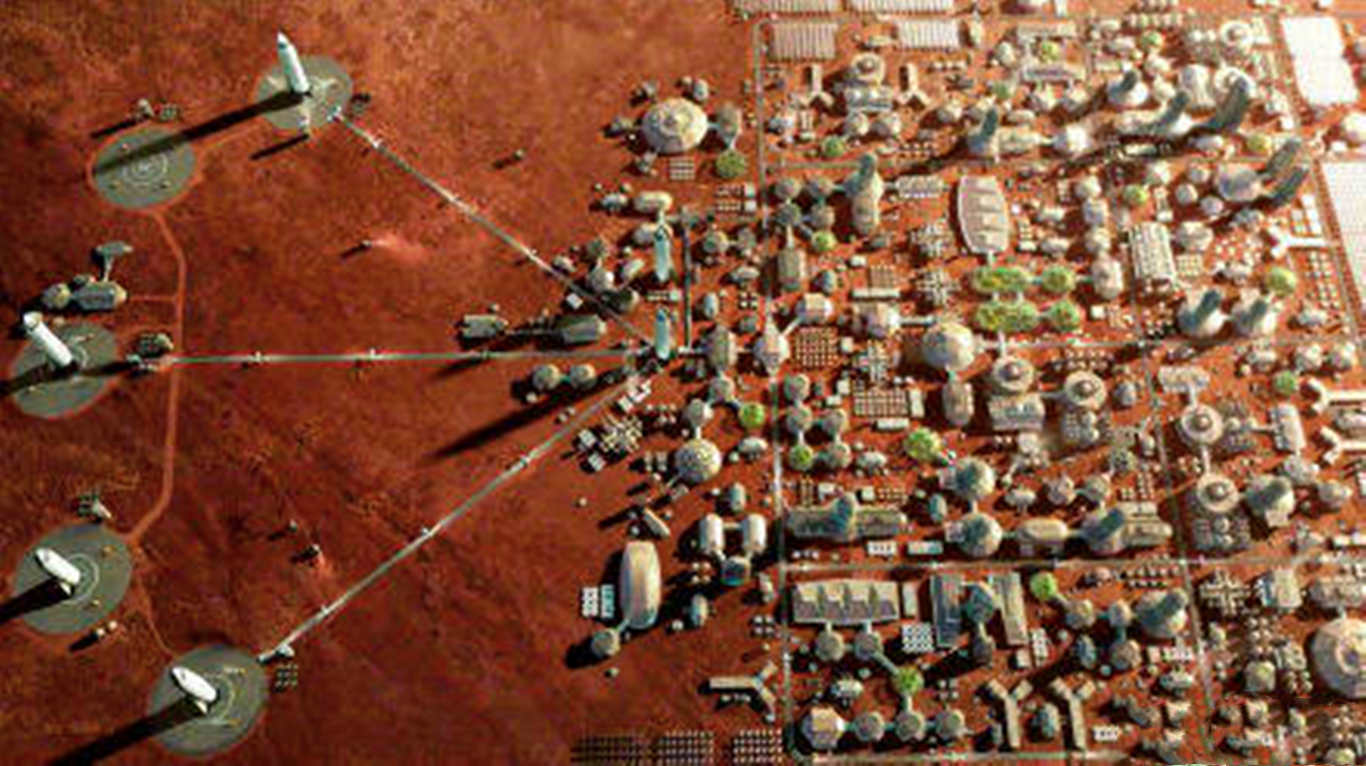 火星城市概念图图片