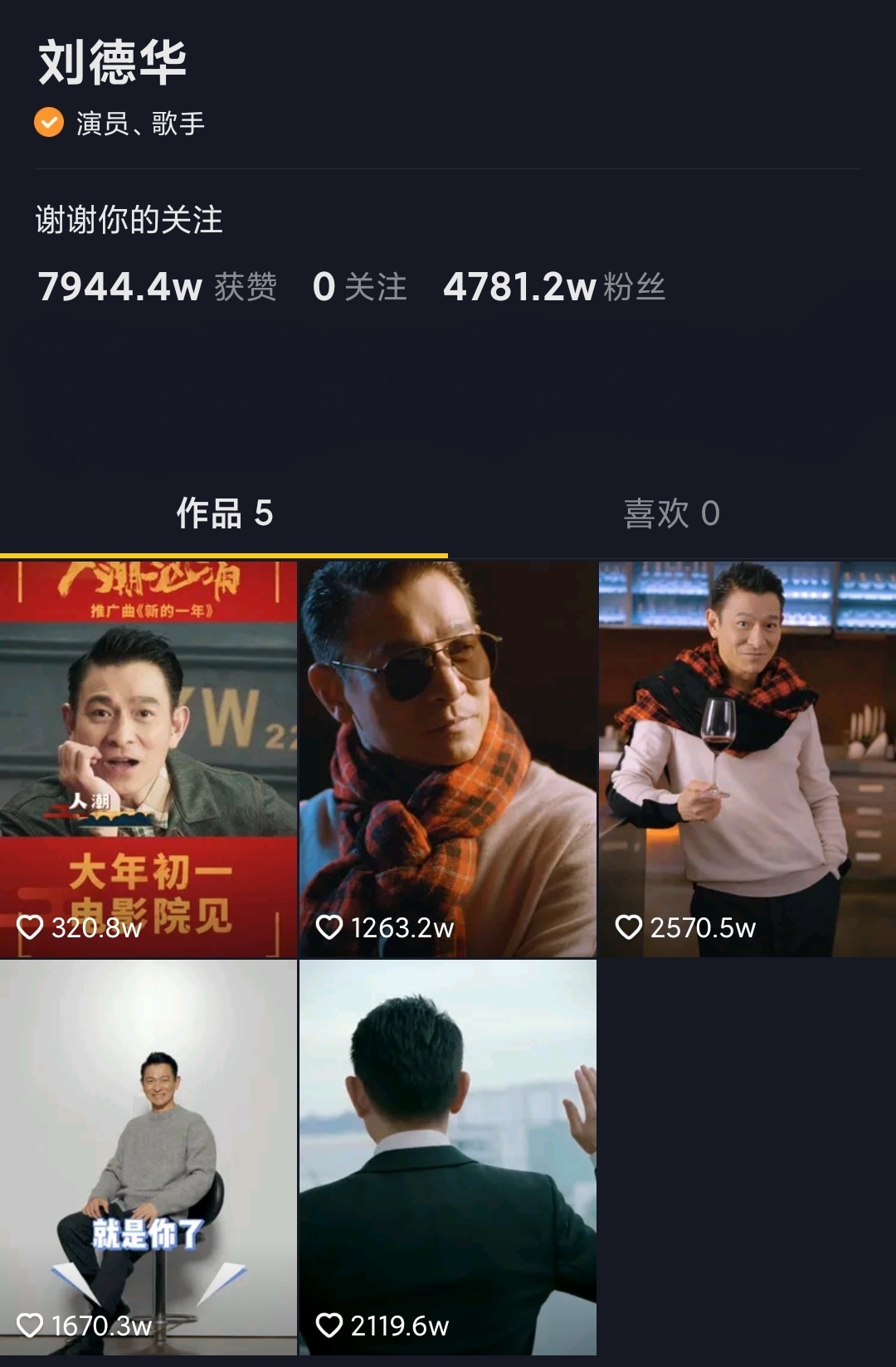 刘德华入驻平台宣传人潮汹涌预售票房163万不及预期