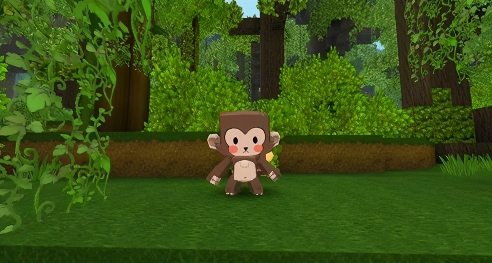 《迷你世界》雨林地图钻石树很棒?玩家却更喜欢猴子,俘获新宠物