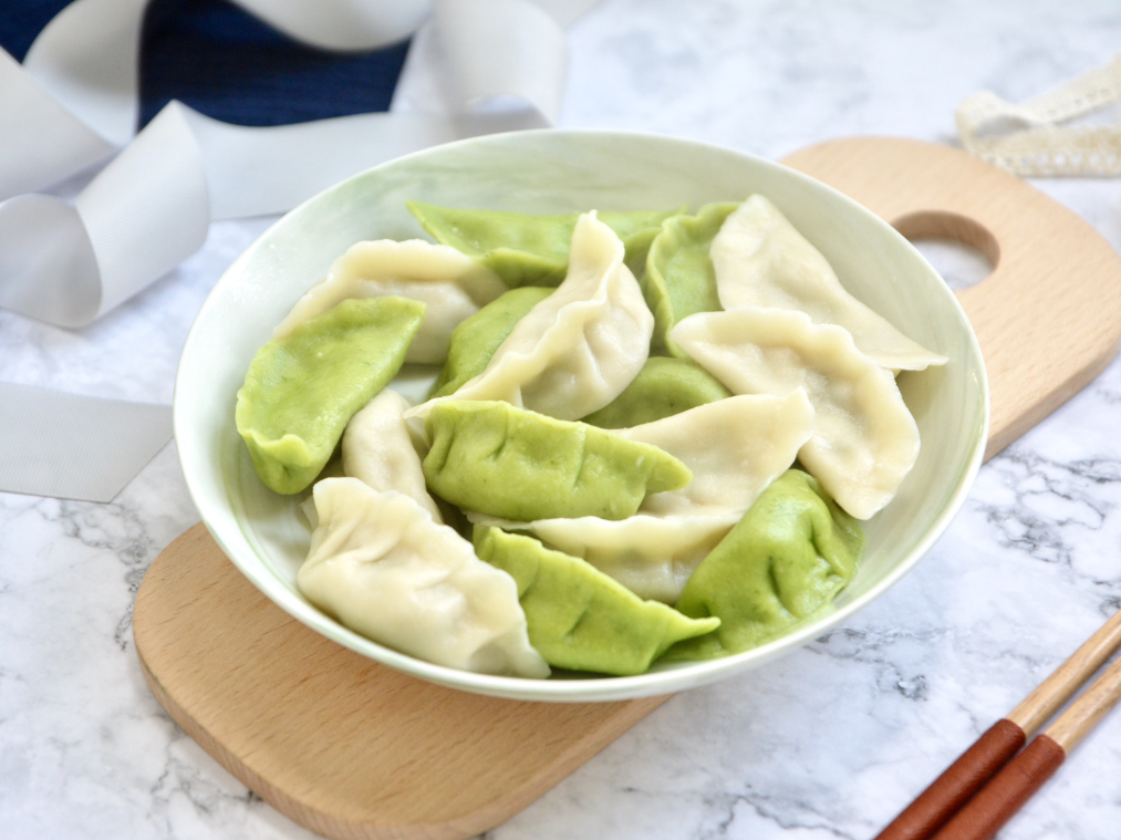 给饺子穿上绿新衣手工菠菜水饺