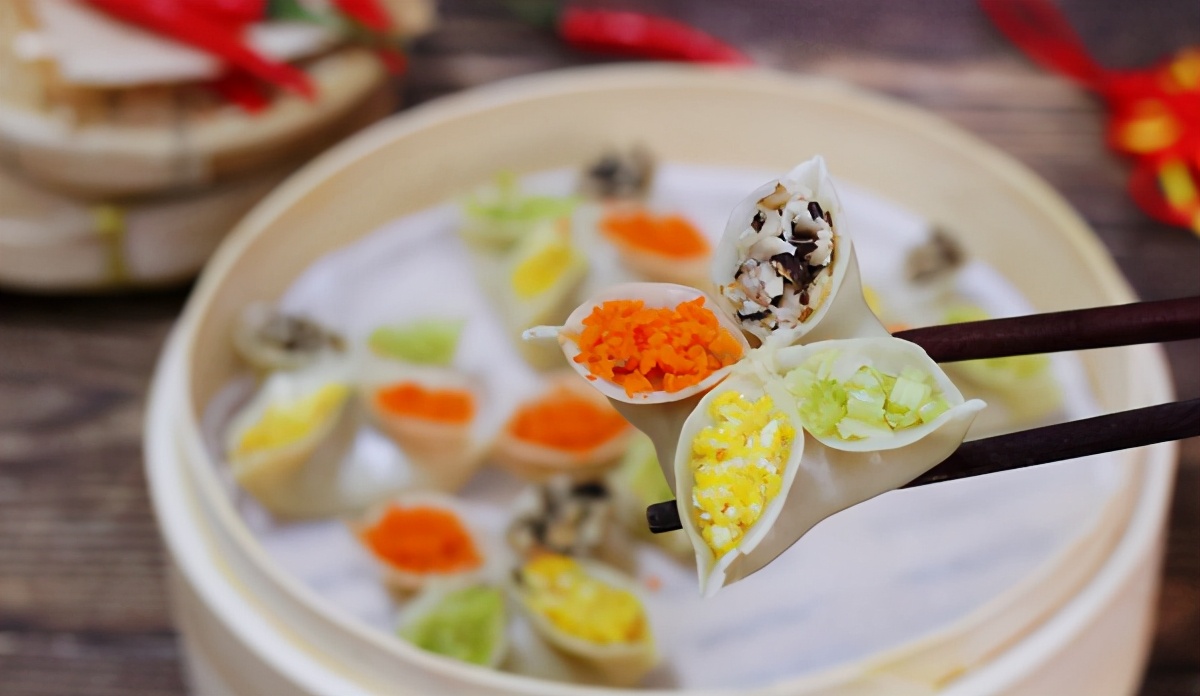 创意四喜蒸饺寓意好年夜饭上少不了它