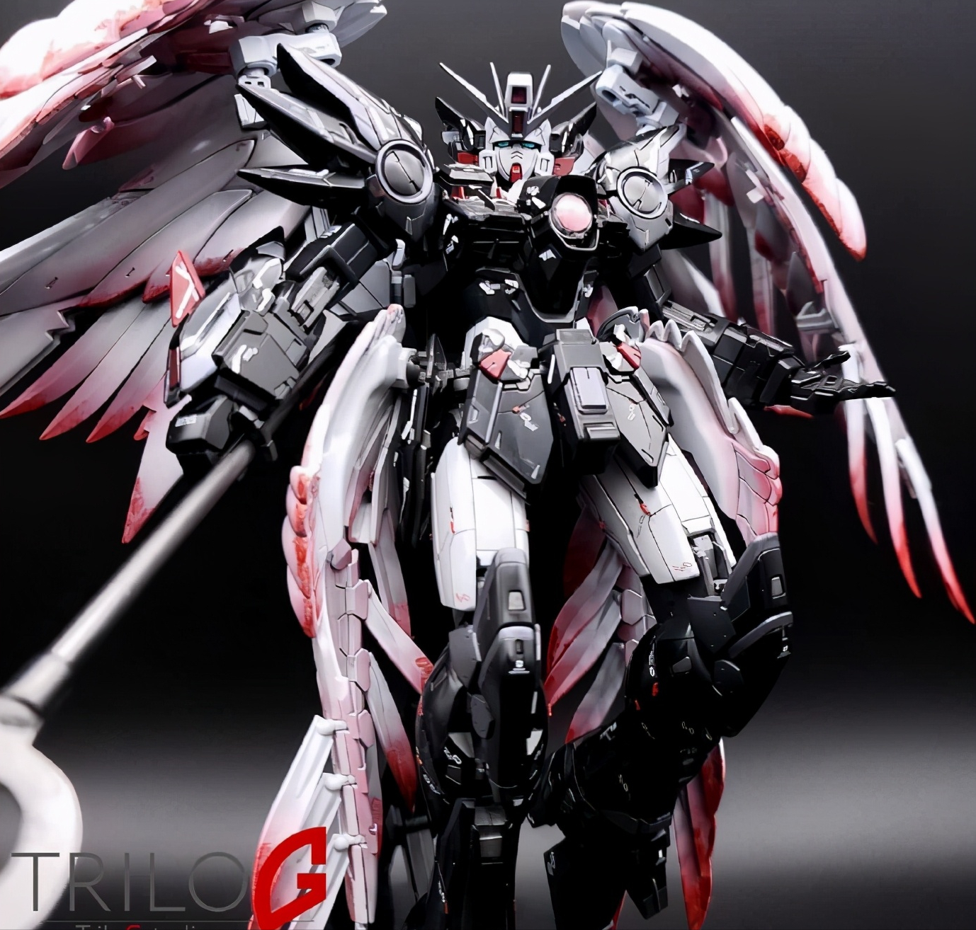 暗夜配色mg比例ka版飞翼高达模型|飞翼|模型|翅膀_新浪新闻