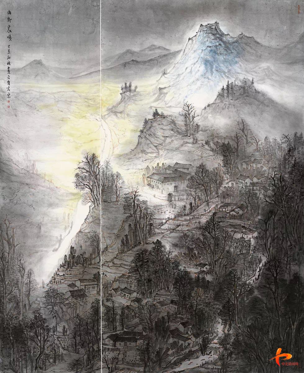 方宋《山乡晨曦》入选"公望富春中国山水画作品展"