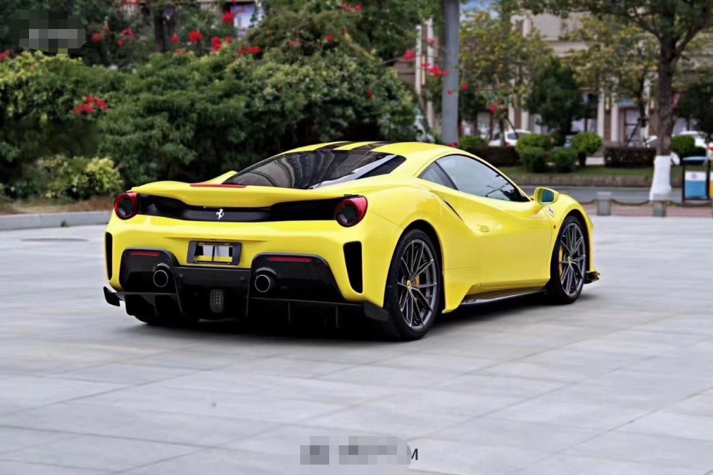 法拉利488pista改色亮黄彷徨的心终于镇定了