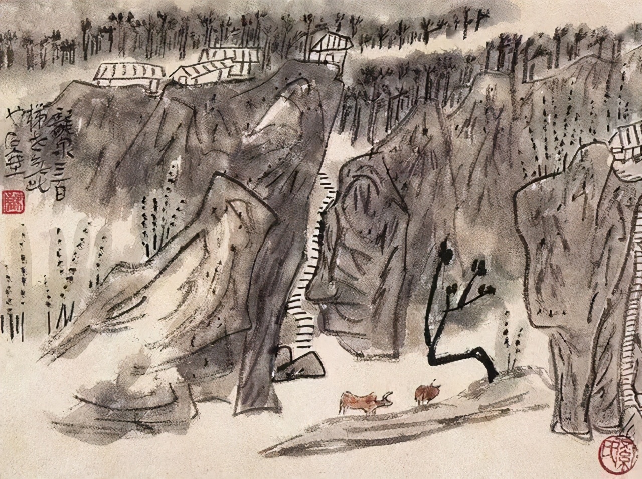 20世纪四川杰出的艺术大家陈子庄先生高清山水画作品欣赏