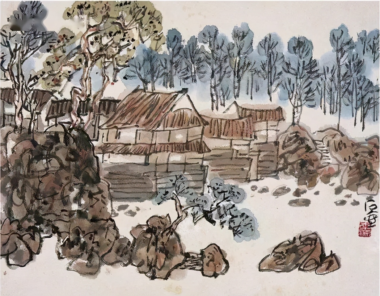 20世纪四川杰出的艺术大家陈子庄先生高清山水画作品欣赏