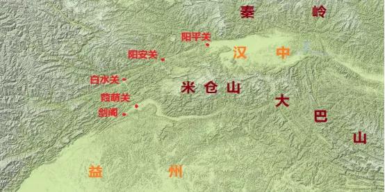 从汉中进入益州并不是一马平川的大路坦途,一路上要经过阳安关,白水关