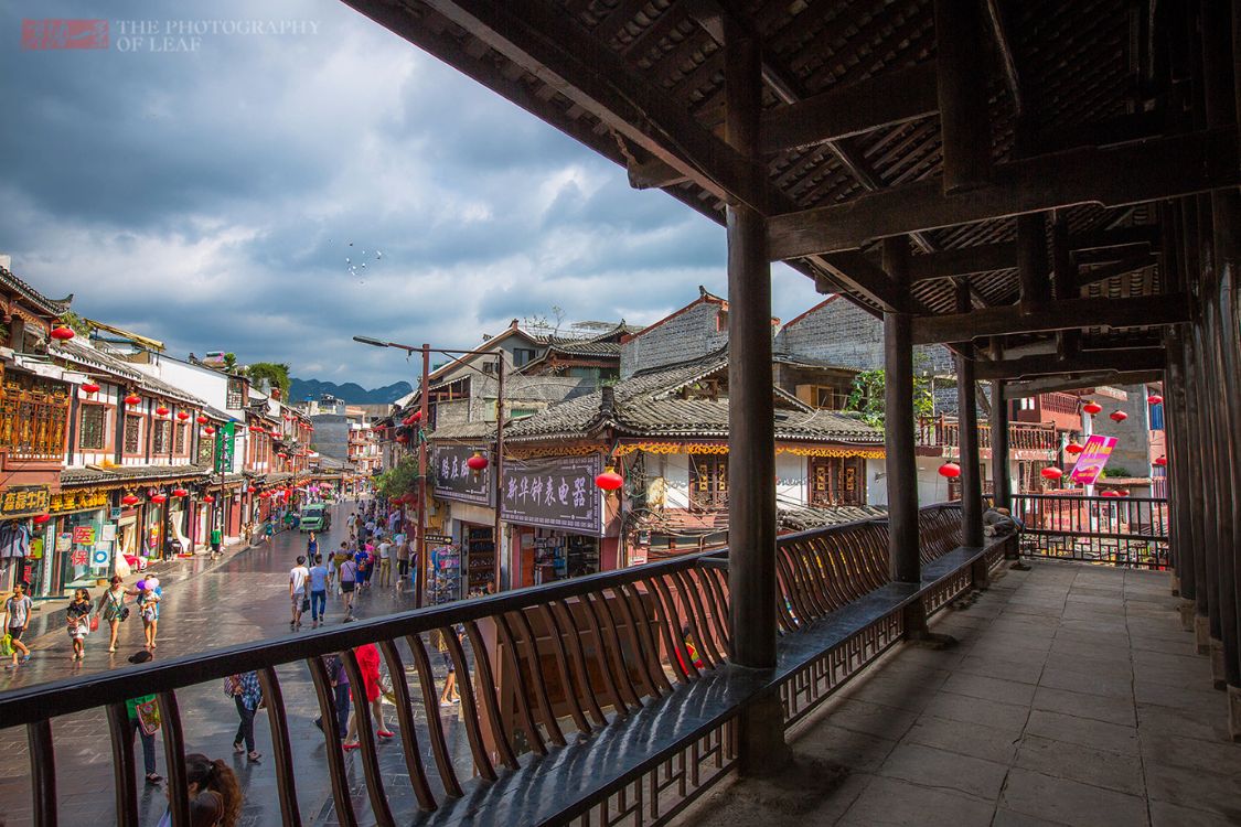 贵州大山中的古城,没有世俗的喧闹,只有众多的古迹和悠闲的生活