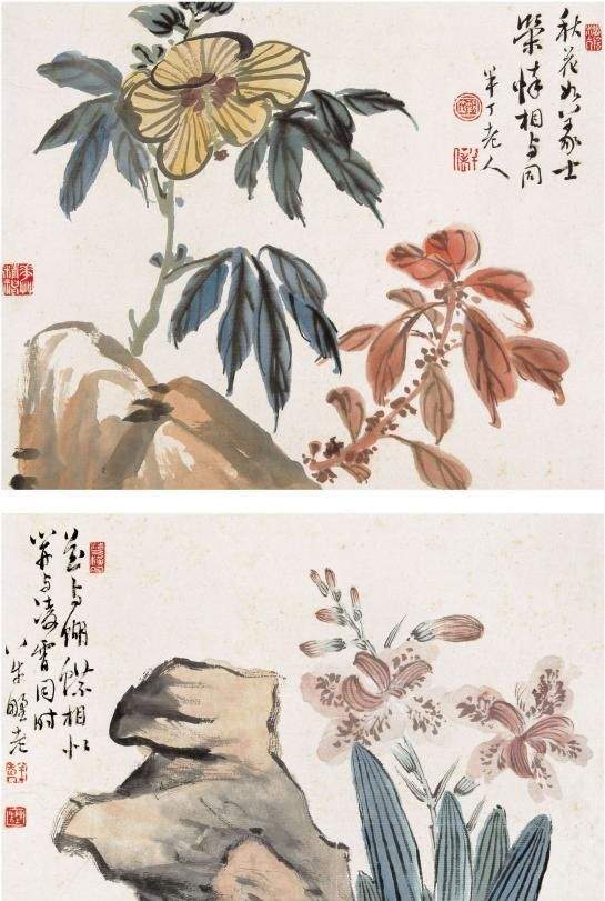 京派绘画的代表人物陈半丁先生精品花鸟画作品欣赏