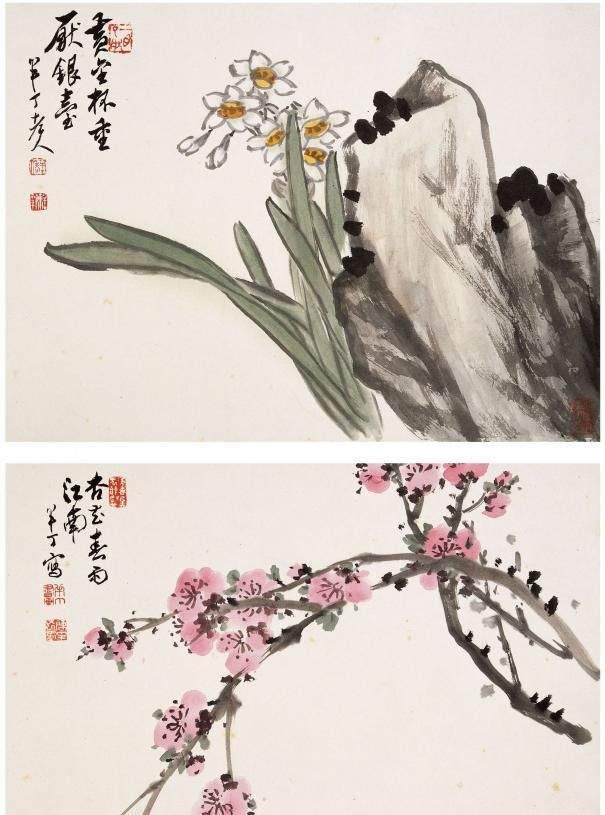 京派绘画的代表人物陈半丁先生精品花鸟画作品欣赏